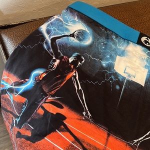 Crazy Boxer Underwear Soft Touch Brief Brand New Black &Blue Flying Dunker Boxer